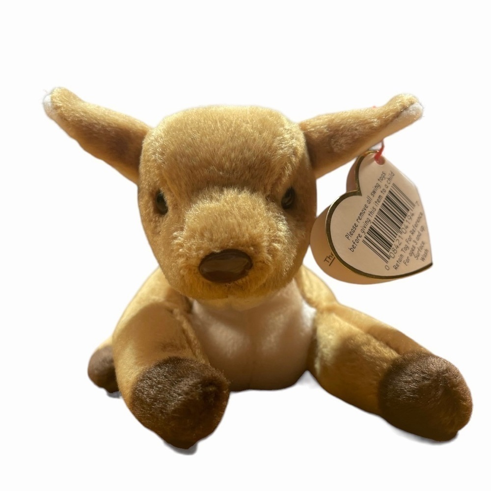 TY Beanie Babies RARE and RETIRED Whisper The Deer 1997/1998 With Errors